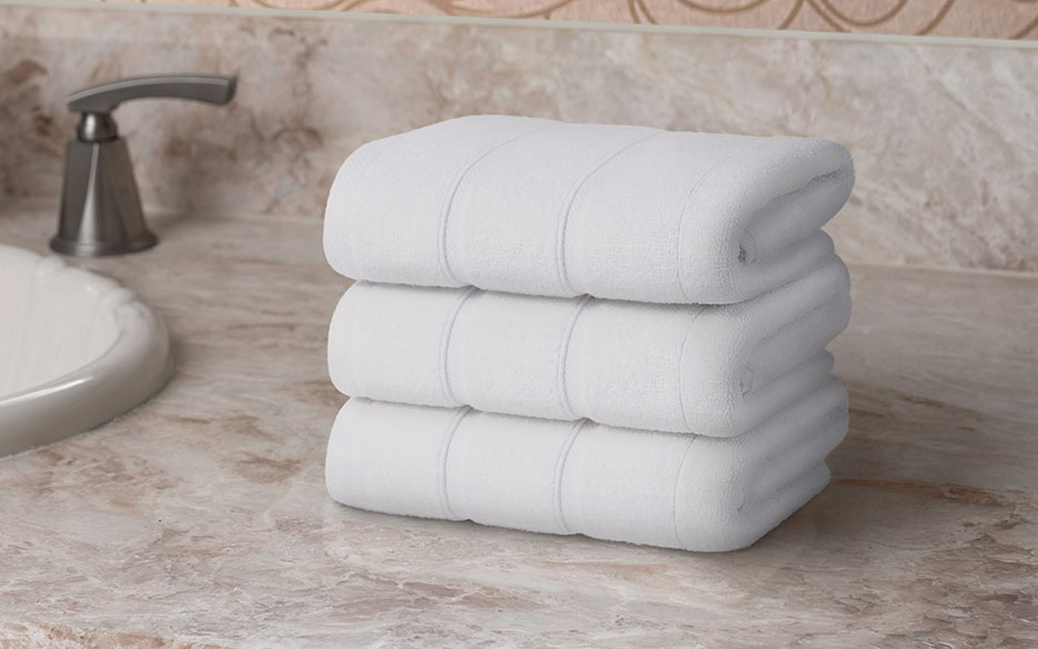 Shop Beau Rivage  Dobby Striped Trim Hand Towel